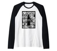 Coca-Cola The Pause That Refreshes Vintage Boombox Collage Camiseta Manga Raglan