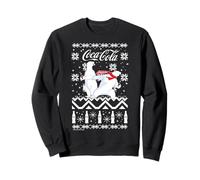 Coca-Cola Ugly Sweater Polar Bear Slide Graphic Sweatshirt Sudadera