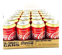 Coca Cola vanilla Refresco con gas, Sabor Vainilla - (Paquete de 24)