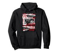 Coca-Cola Vintage Ripped Music Posters Collage Sudadera con Capucha
