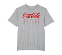 Coca Cola World Cup - Pelotas de fútbol, Color Rojo Camiseta, Hombre Tallas Grandes, Gris Jaspeado, 4X Alto