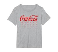 Coca Cola World Cup - Pelotas de fútbol, Color Rojo Camiseta, Mujer Tallas Grandes, Gris Jaspeado, 6XL Grande