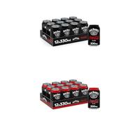 Coca-Cola y Jack Daniel's, Bebida Preparada con 5% de Alcohol- Pack de 12 Latas de 250 ml + Jack Daniel’s & Coca-Cola Zero Azúcar, Combinado con Whiskey, Pack 12 latas de 330 ml