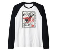 Coca-Cola You Can't Beat The Feeling World Tour Retro Poster Camiseta Manga Raglan