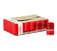 Coca-Cola Zero Az?car Zero cafe?na, Refresco de Cola sin Az?car, sin Calor?as, sin cafe?na - Pack 24 Latas 330 ml