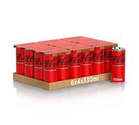 Coca-Cola Zero Azúcares Zero Cafeína - 24 latas de 330 ml, Todo el Sabor Coca-Cola Sin Calorías y Sin Cafeína, Lata 100% Reciclable, Bebida Analcolica con Edulcorantes
