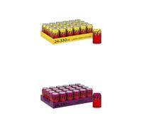 Coca-Cola Zero, Refresco de Cola Sin Azúcar sabor Limón - Pack 24 latas de 330 ml + Coca-Cola Zero, Refresco de Cola sin Azúcar Sabor Cherry - Pack 24 latas de 330 ml