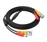 Cocar 16FT 5M All-in-One BNC Vídeo Extensión Cable con Conector CC Alimentación para Cámaras de Seguridad Inicio de Vigilancia CCTV Circuito Cerrado de TV del Sistema