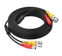 Cocar 32FT 10M All-in-One BNC Vídeo Extensión Cable con Conector CC Alimentación para Cámaras de Seguridad Inicio de Vigilancia CCTV Circuito Cerrado de TV del Sistema