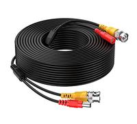Cocar 65FT 20M All-in-One BNC Vídeo Extensión Cable con Conector CC Alimentación para Cámaras de Seguridad Inicio de Vigilancia CCTV Circuito Cerrado de TV del Sistema