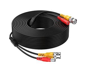 Cocar 65FT 20M All-in-One BNC Vídeo Extensión Cable con Conector CC Alimentación para Cámaras de Seguridad Inicio de Vigilancia CCTV Circuito Cerrado de TV del Sistema