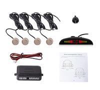 Cocar Coche Auto Vehículo Visual Reserva Radar Sistema con 4 Estacionamiento Sensores + Distancia Info Vídeo Salida + Sonido Advertencia (Champán Color)