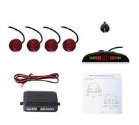 Cocar Coche Auto Vehículo Visual Reserva Radar Sistema con 4 Estacionamiento Sensores + Distancia Info Vídeo Salida + Sonido Advertencia (Rojo Oscuro Color)