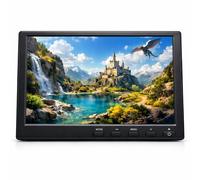 Cocar Monitor de juegos HD TFT de 10.1 pulgadas, pantalla LED IPS de 1280 x 800 para NES SNES PS3 PS4 Xbox PC Nintendo Switch sistema de respaldo de coche DC 12V MP5 reproductor multimedia altavoz