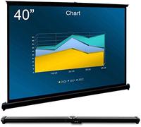 Cocar P1-SN40 - Pantalla de proyección portátil de 40 Pulgadas para proyector Mini/Profesional LED/LCD/DLP, Estilo extraíble, para Interiores y Exteriores, Compatible con 4:3/16:9