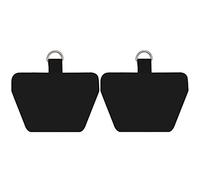 COCASES 2 piezas de carpa adhesivas, 2 capas de huevos de repuesto para la cadena del teléfono móvil adecuado para la mayoría de los teléfonos inteligentes (negro)