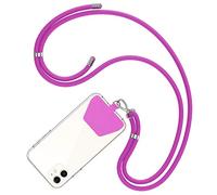 COCASES Cadena de Teléfono Celular Universal, Cordón Correa para el Cuello Compatible con iPhone/Samsung/Huawei (Morado)