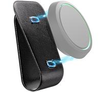 COCASES Soporte magnético OOONO 2 para parasol de coche compatible con OOONO Co-Driver NO2; Soporte magnético de cuero para coche SUV negro