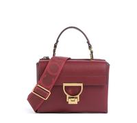 Coccinelle Arlettis Signature Bandolera rojo oscuro, cuero, mujer