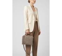 Coccinelle Arlettis Suede Droplet Warm Taupe Talla: OS | Bolsos de Mano Outlet | Mujer | Negro