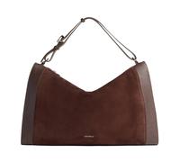 COCCINELLE Cuero Bolsa de Viaje Elinor Suede Bimaterial Handbag Brunette/Brunet marrón Oscuro