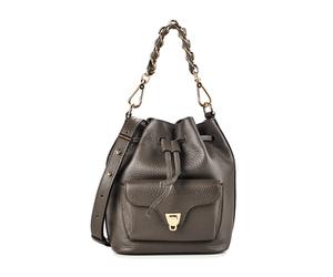 Coccinelle Beat Bolsa de hombro Mini Bag Piel natural 17 cm gris