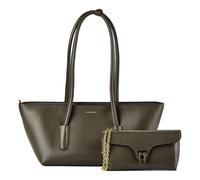 Coccinelle Beat Bolsa de hombro Piel natural 27 cm verde oliva