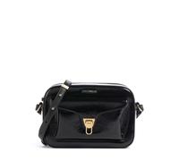 Coccinelle Beat Shiny Wrinkled Bandolera negro, cuero, mujer