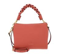 COCCINELLE Boheme Grana Double Crossbody Double Grainy Leather Pink Clay/Brunette