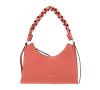 COCCINELLE Boheme Grana Double Shoulder Bag M Pink Clay/Brunette