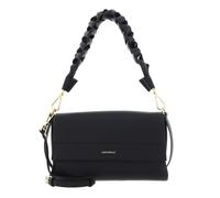 COCCINELLE Boheme Grana Double Shoulder Bag Noir/Cognac