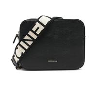 Coccinelle Bolso bandolera Tebe cuero graneado negro