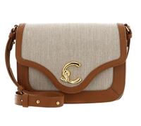 COCCINELLE bolso bandolera C-Me Canvas Handbag Natural/Cuir marrón