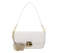 Coccinelle C-Me Lock Bolsa de hombro Piel 24 cm blanco