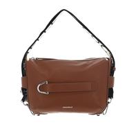 COCCINELLE bolso bandolera Gretel Ribbon Crossbody Bag Grained Leather Cognac marrón