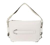 COCCINELLE bolso bandolera Gretel Ribbon Crossbody Bag Grained Leather Pearl crema