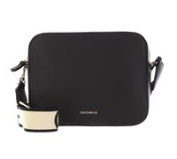 Coccinelle Bolso bandolera Tebe cuero graneado negro