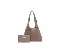 Coccinelle C-Easy Bolsa de hombro Piel natural 34 cm gris