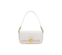 Coccinelle C-Me Lock Bolsa de hombro Piel 24 cm blanco