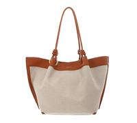 COCCINELLE bolso de hombro Finn Canvas Handbag Natural/Crab beige