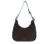 COCCINELLE bolso de hombro Raquel Handbag Double Grainy Leather Brunette/Arctic Blue marrón oscuro
