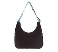 COCCINELLE bolso de hombro Raquel Handbag Double Grainy Leather Brunette/Arctic Blue marrón oscuro
