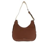 COCCINELLE bolso de hombro Raquel Handbag Double Grainy Leather Cognac/Noir marrón