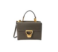 COCCINELLE Cuero bolso bandolera bolso de noche Arlettis Handbag Grainy Leather Fango verde oscuro