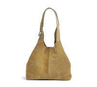 Coccinelle C-Easy Suede | Bolso de hobo | oliva | cuero de vaca cepillado