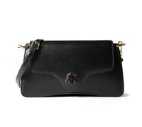 Coccinelle C-Me Bolsa de hombro Piel natural 22 cm negro