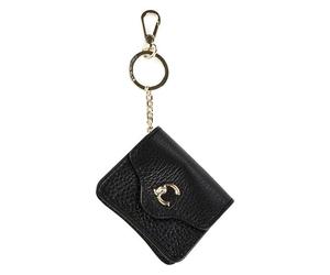 Coccinelle C-Me Colgante para bolso de piel, 8,5 cm negro