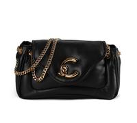 Coccinelle C-Me Fluffy Bolsa de hombro Piel natural 21 cm negro