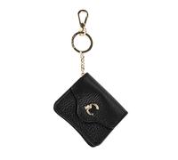 Coccinelle C-Me Llavero Piel natural 8.5 cm negro