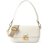 Coccinelle C-Me Lock Bolsa de hombro Piel 24 cm blanco